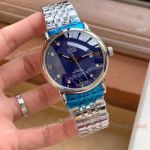 Omega De Ville Stainless Steel Blue Dial Replica Watches 41mm